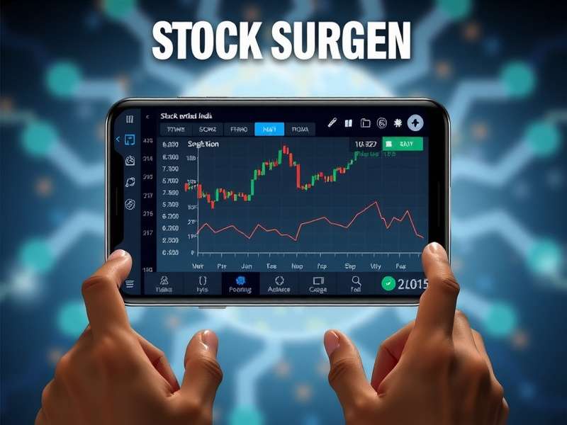 Stock Surgeon India gameplay interface showing trading dashboard